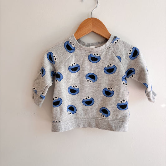 Blue Monster Sweatshirt (6-9M)