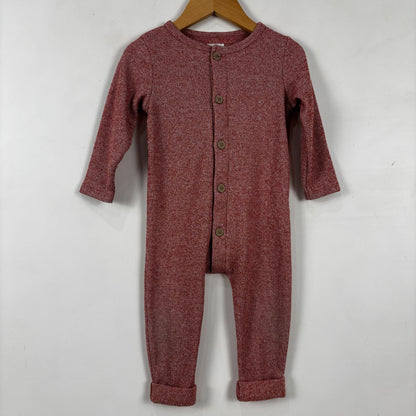 Red Button Romper (9-12M)