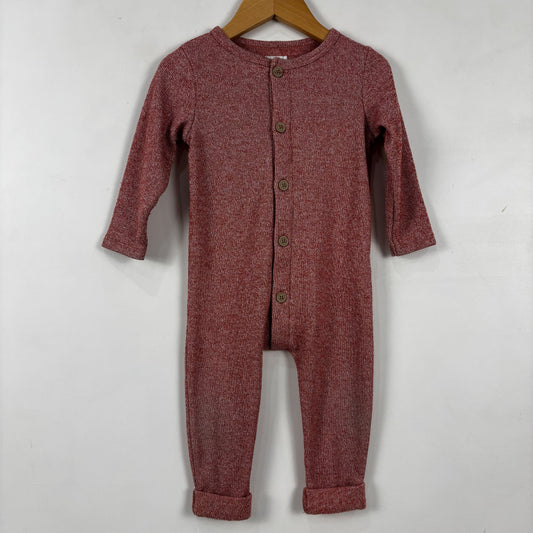 Red Button Romper (9-12M)