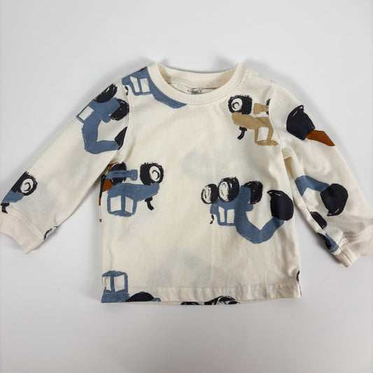 Tractor Print Long Sleeve (9-12M)