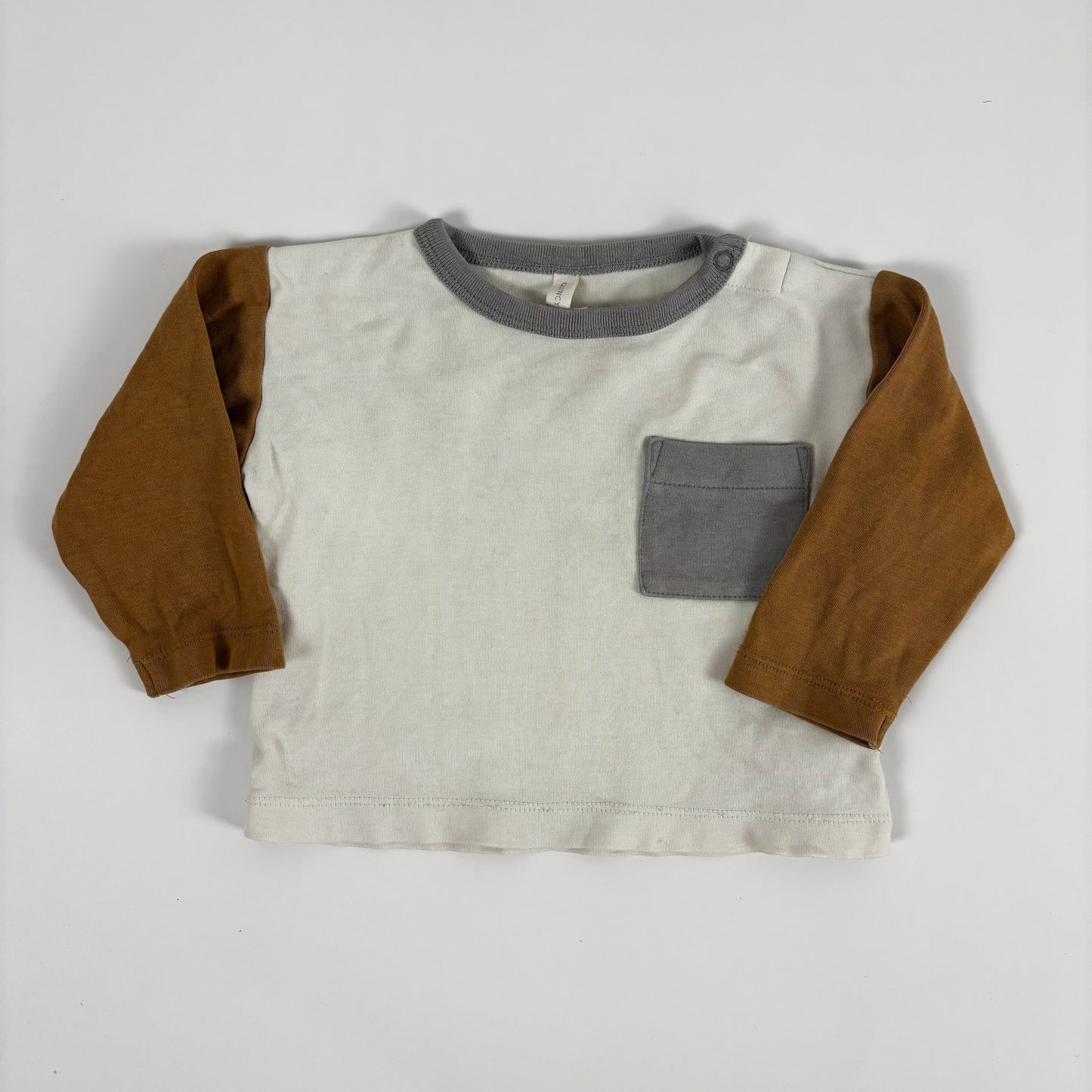Colour Block Long Sleeve Shirt (6-12M)