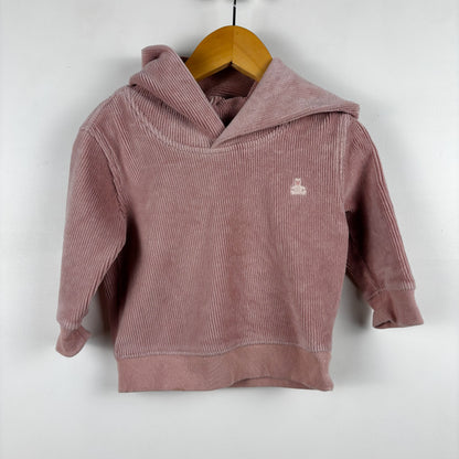 Soft Mauve Hooded Long Sleeve (6-12M)