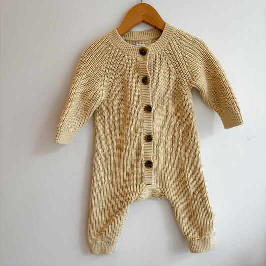 Yellow Knit Playsuit (12M)