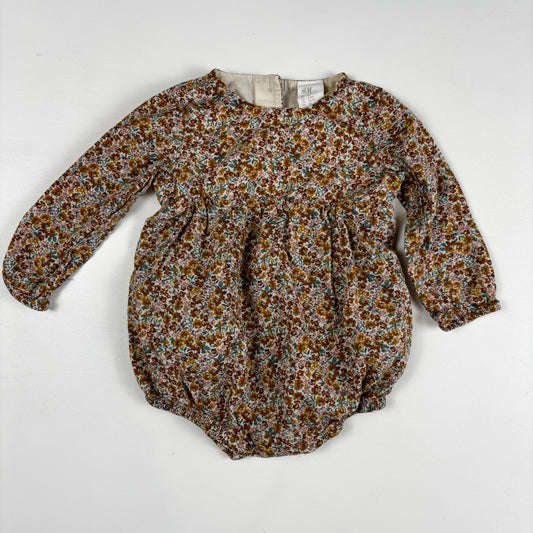 Floral Long Sleeve Romper (2-4M)