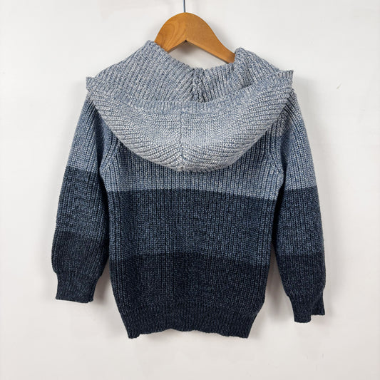 Hooded Zip Sweater (3Y)