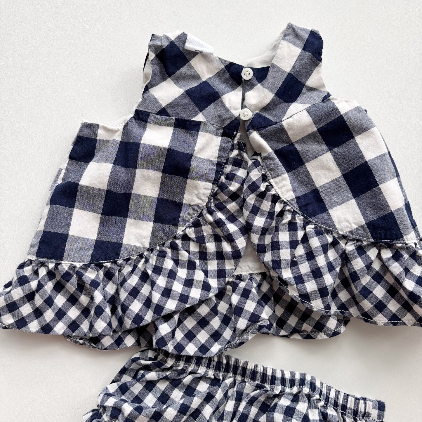 Gingham Top w/ Bloomers (3-6M)