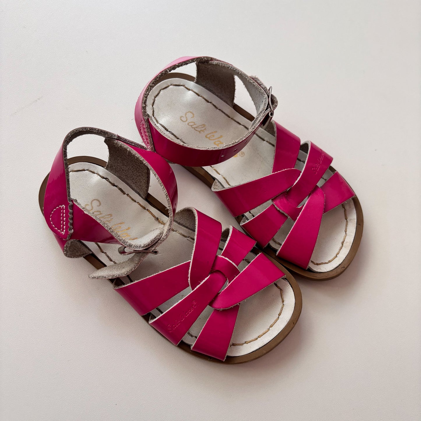 Pink Leather Sandals (9C)