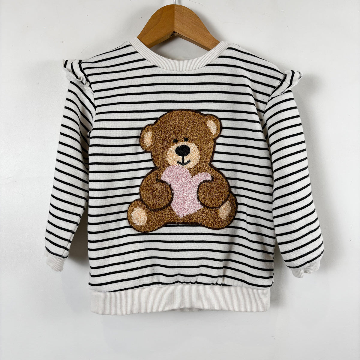 Striped Bear Sweatshirt (2T)