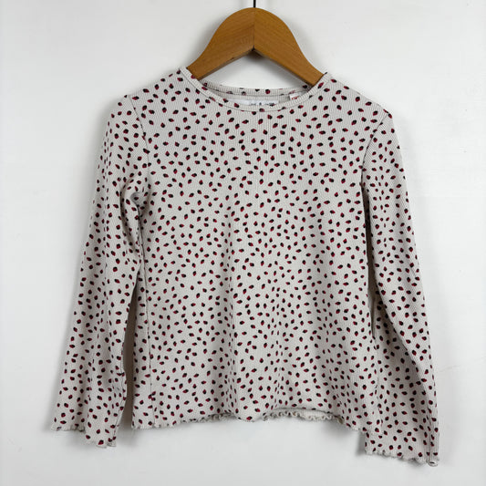 Tiny Strawberry Print Ribbed Shirt (5Y)