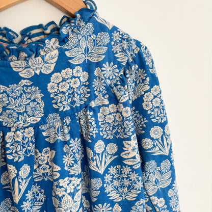 Blue Floral Dress (8-9Y)