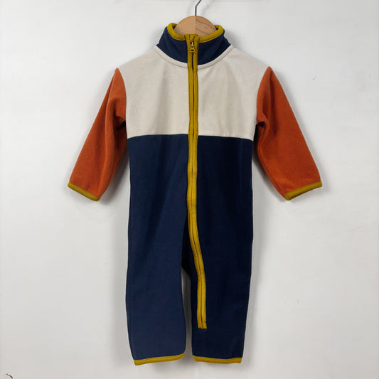 Colour Block Fleece Suit (6-12M)