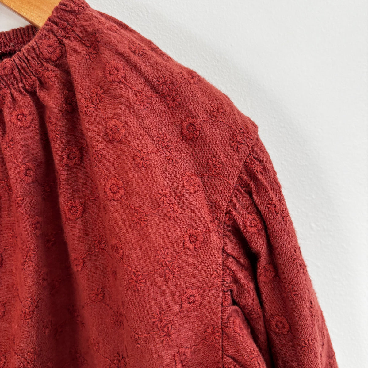Burgundy Cotton Blouse (18-24M)