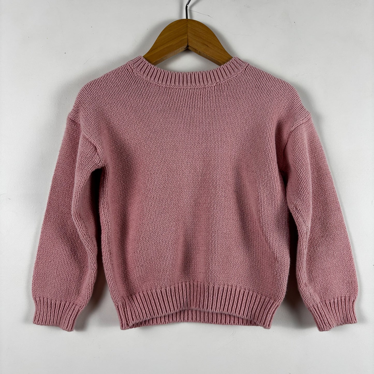 Pink Knit Heart Sweater (3T)