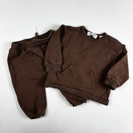 Brown Sweatsuit Set (6-9M)