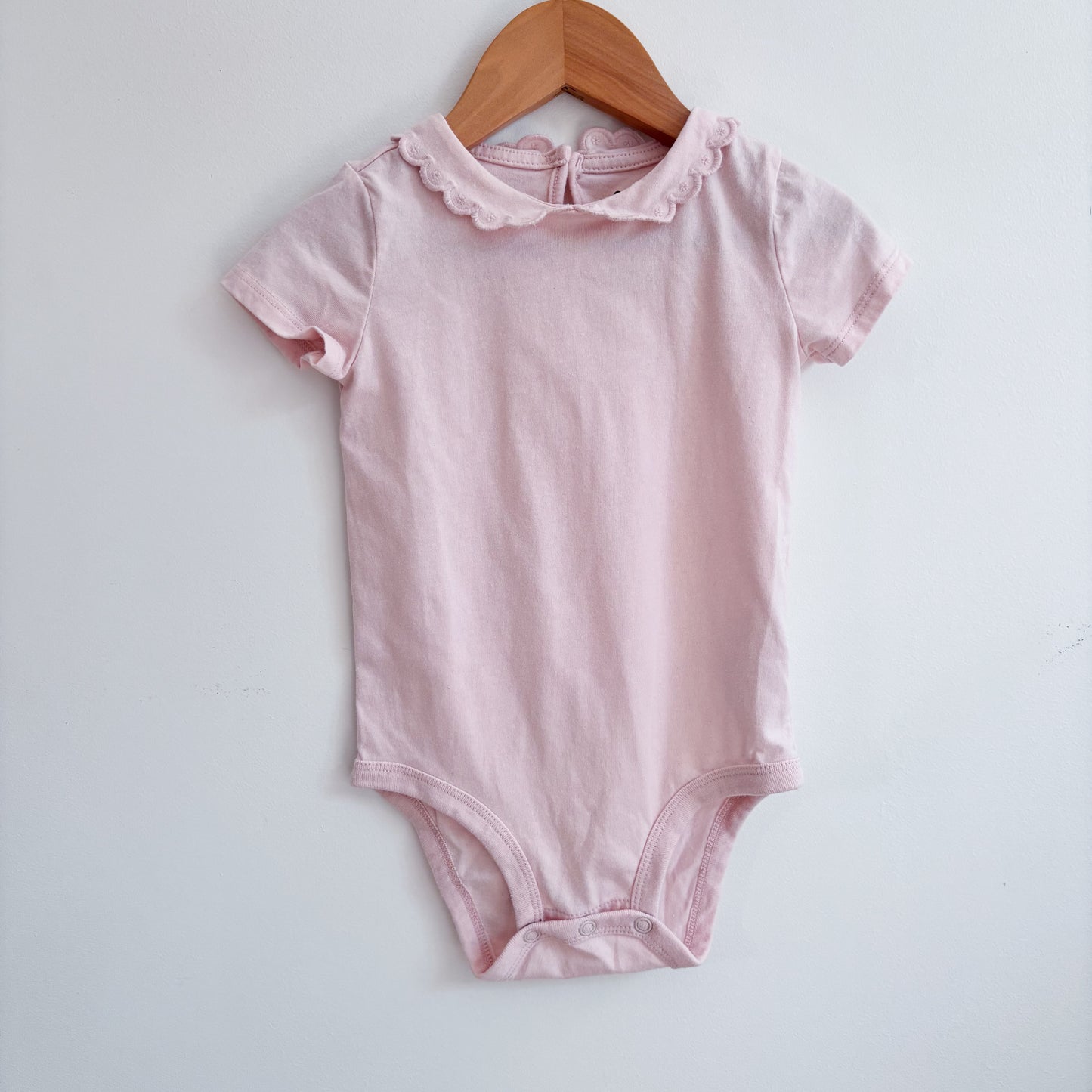 Pink Ruffled Collar Bodysuit (12-18M)