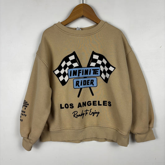 Tan Race Graphic Sweatshirt (6Y)