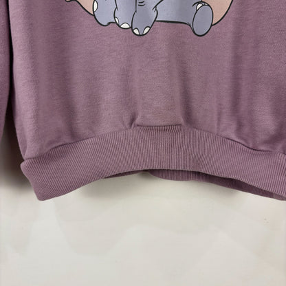 Purple Elephant Character Sweatshirt (4Y)