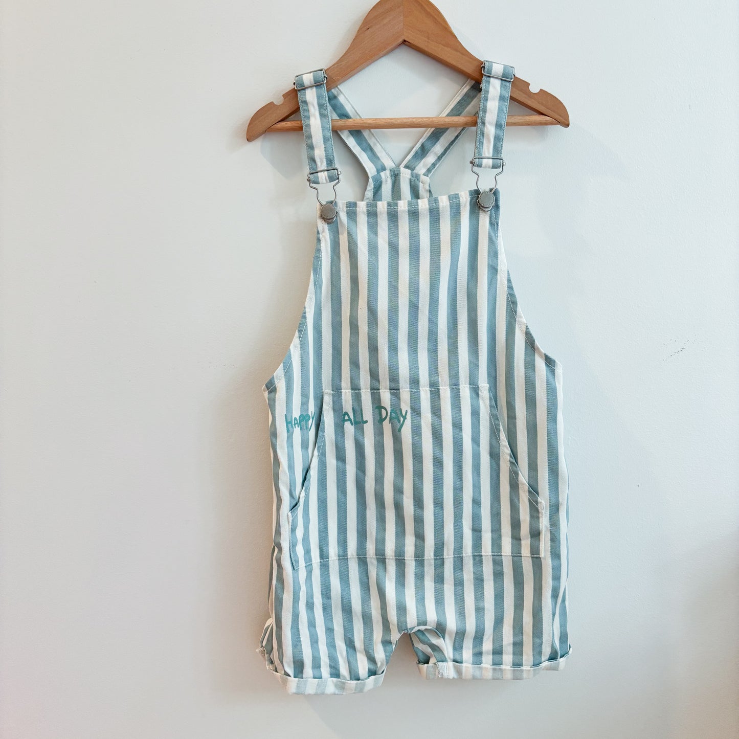 Cotton Striped Shortalls (4-5Y)