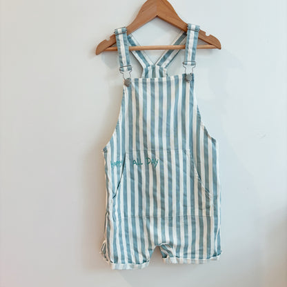 Cotton Striped Shortalls (4-5Y)