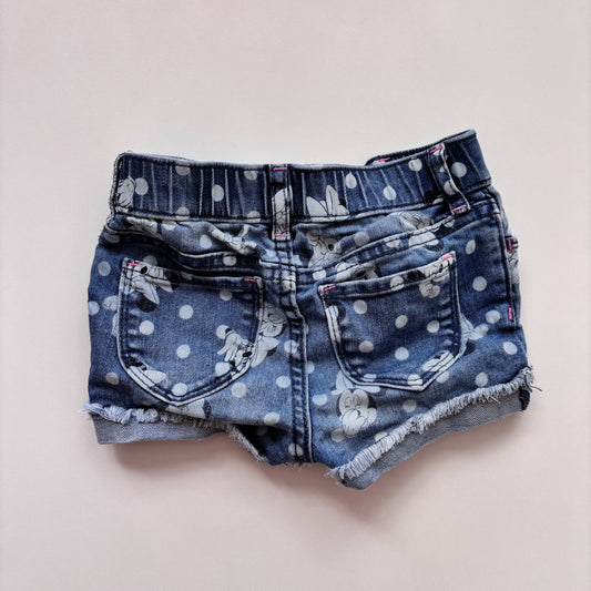 Mouse Character Denim Shorts (4Y)