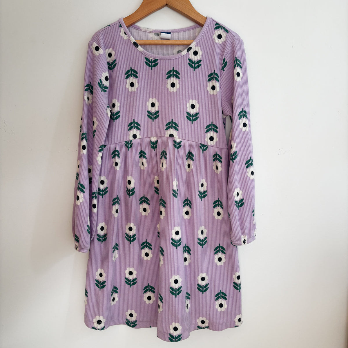 Purple Ribbed Dress (6T)