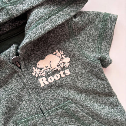 Green Sweatsuit Romper (3-6M)