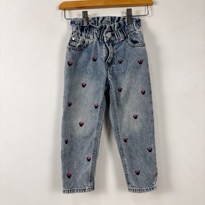 Paperbag Waist Mouse Character Jeans (4Y)