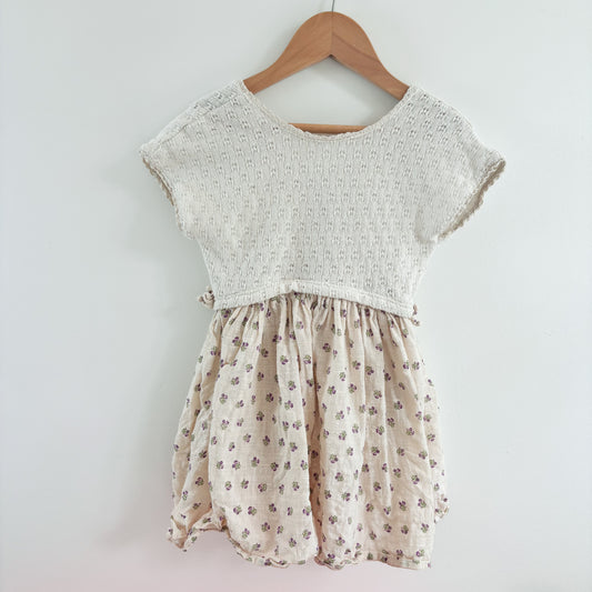 Knit Floral Dress (4Y)