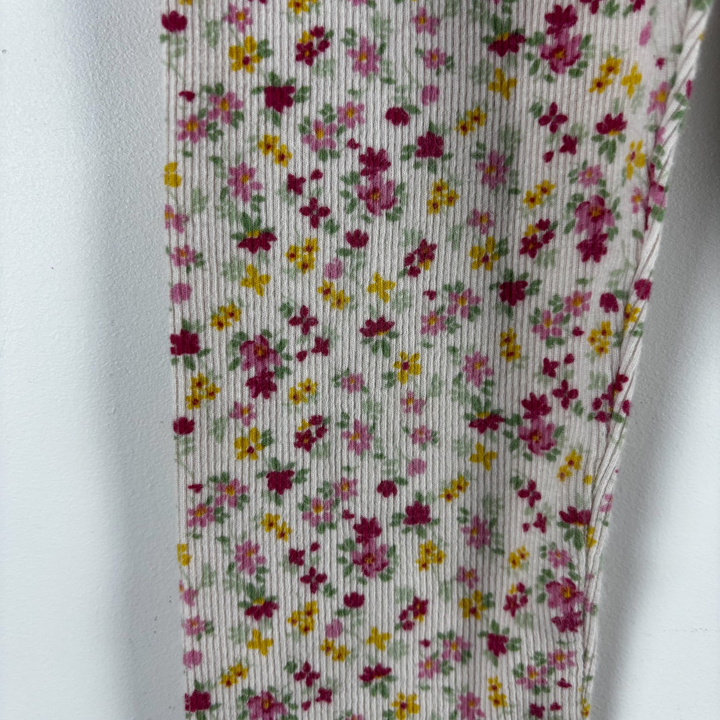 Floral Ribbed Leggings (3T)