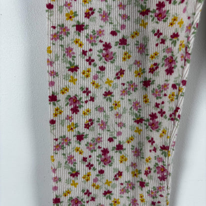 Floral Ribbed Leggings (3T)