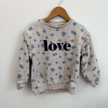 Floral 'LOVE' Sweatshirt (5Y)