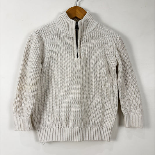 Cream Half Zip Sweater (3T)