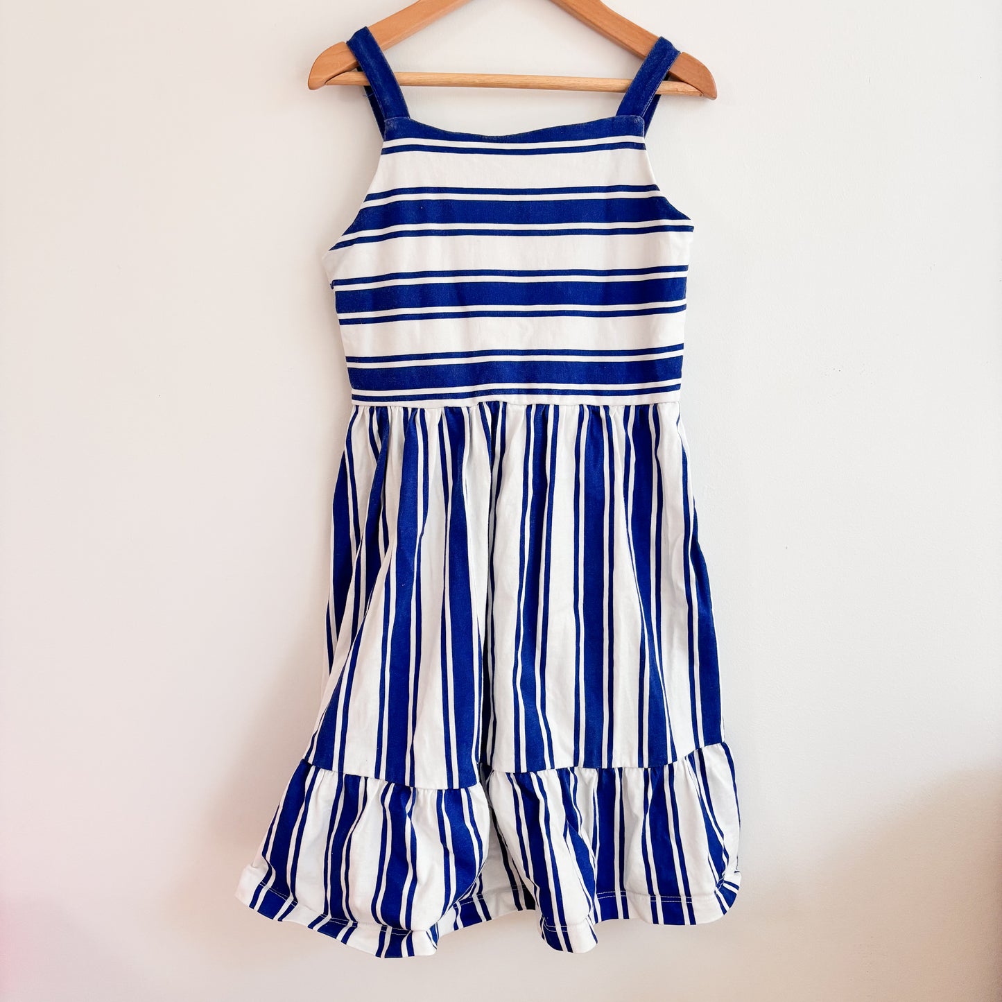 Blue + White Striped Dress (9Y)