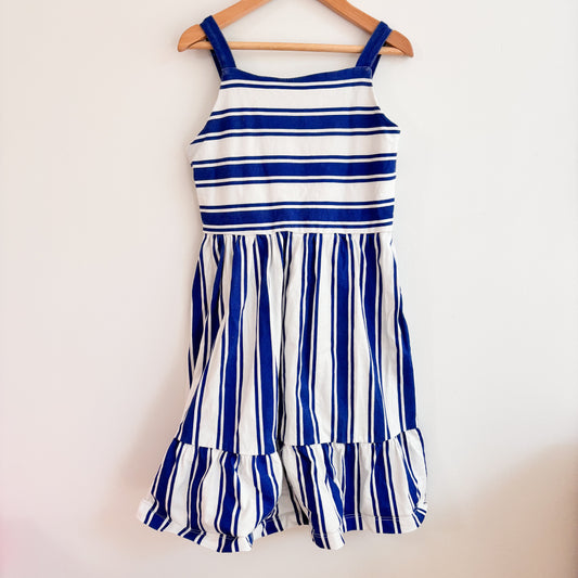 Blue + White Striped Dress (9Y)