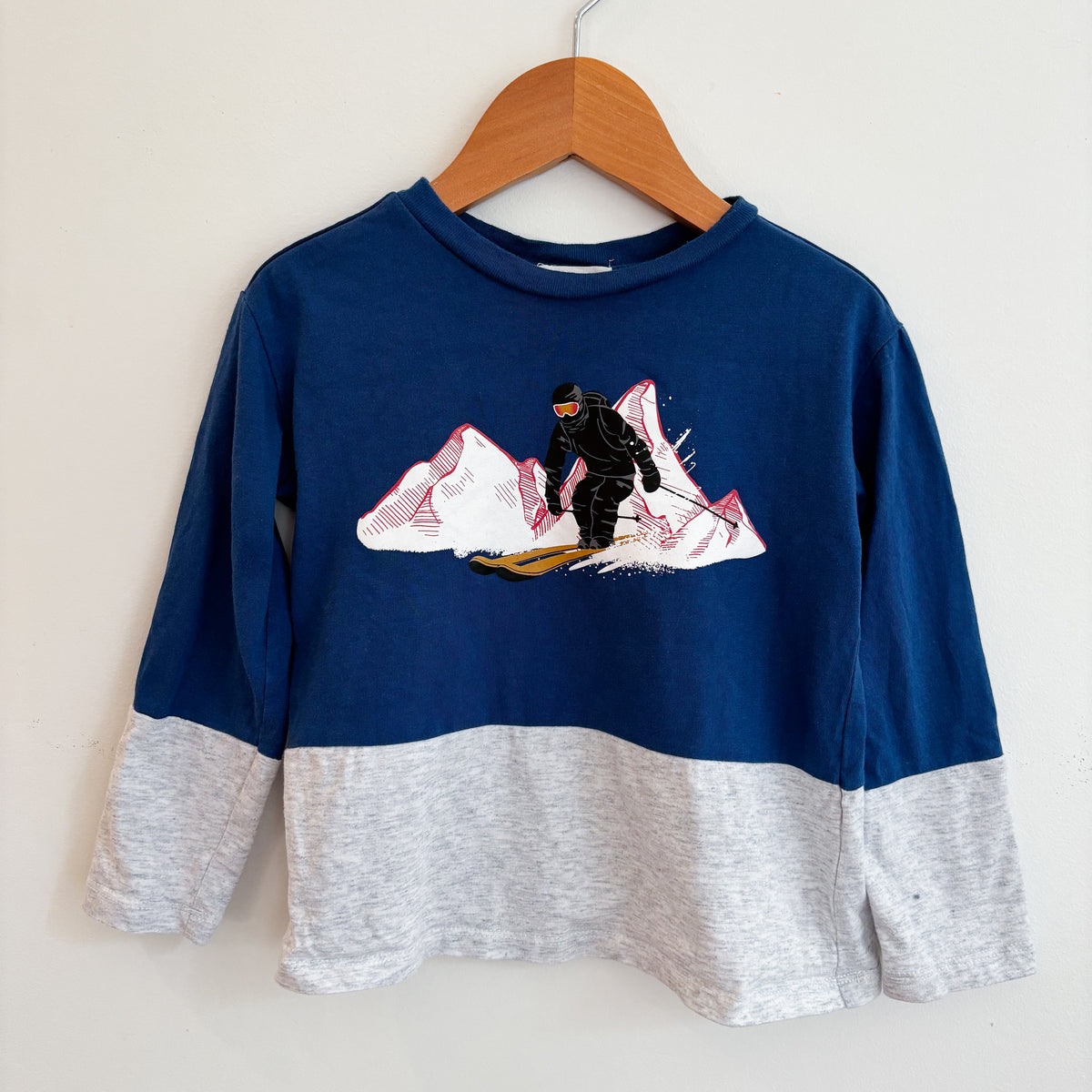 Ski Graphic Long Sleeve Shirt (3Y)