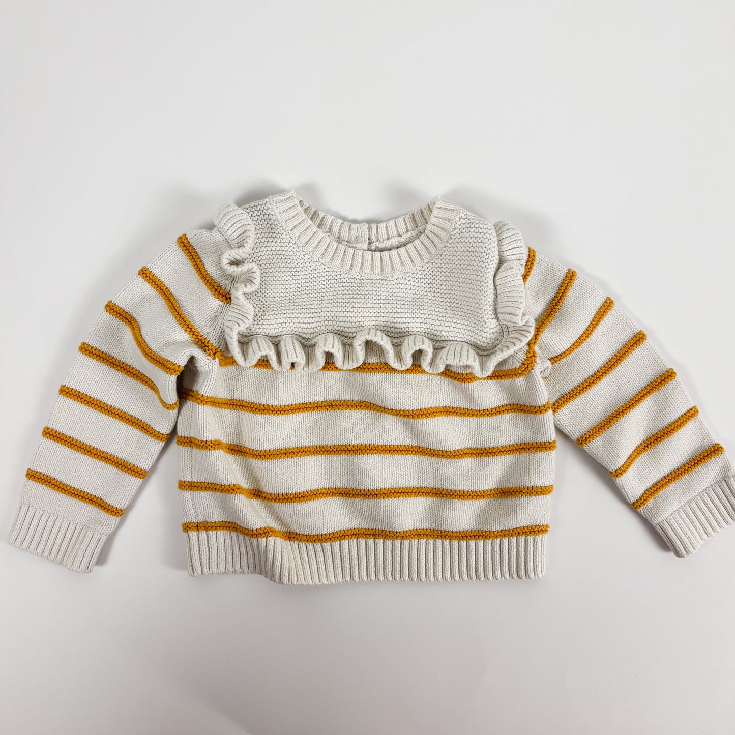 Yellow Striped Sweater (6-12M)