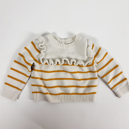 Yellow Striped Sweater (6-12M)