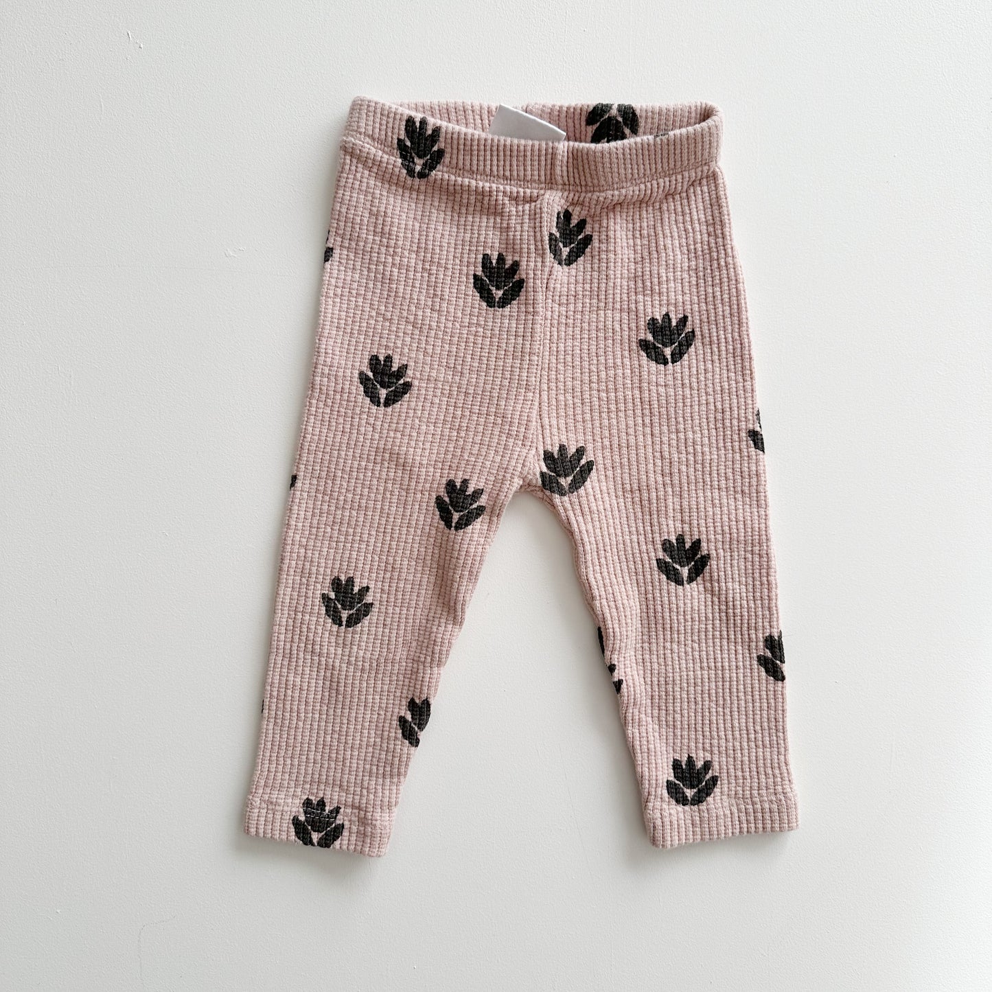 Pink Waffle Knit Leggings