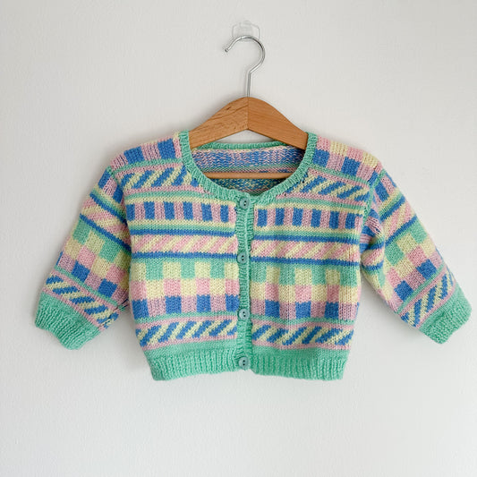 Hand Knit Pastel Sweater