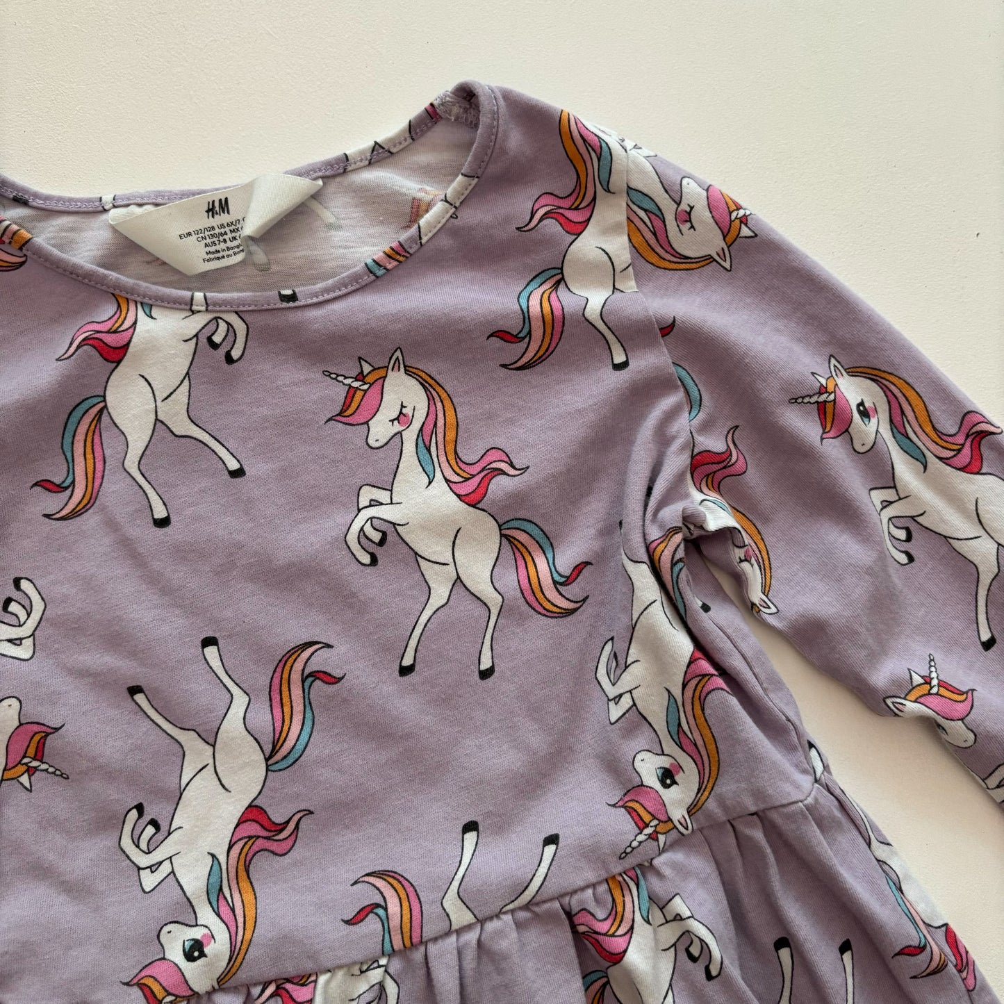 Purple Unicorn Dress (6X/7Y)