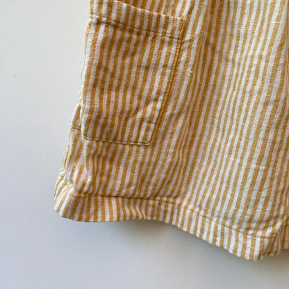 Sleeveless Yellow Striped Shirt (3T)