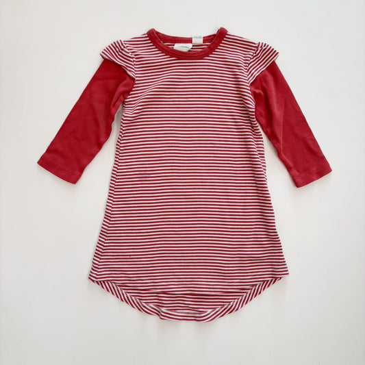 Coral Striped Dress (3T)