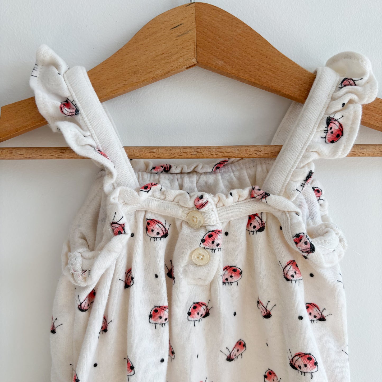 Ladybug Romper (3-6M)