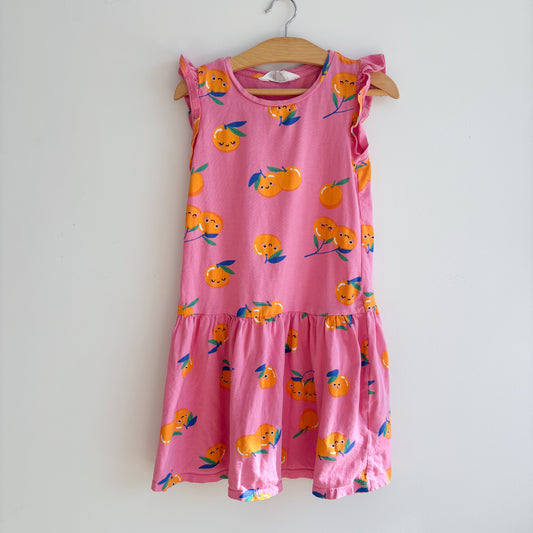 Orange Print Dress (6X/7Y)