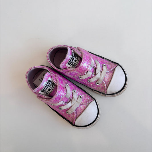 Glittery Pink  Sneakers (6C)