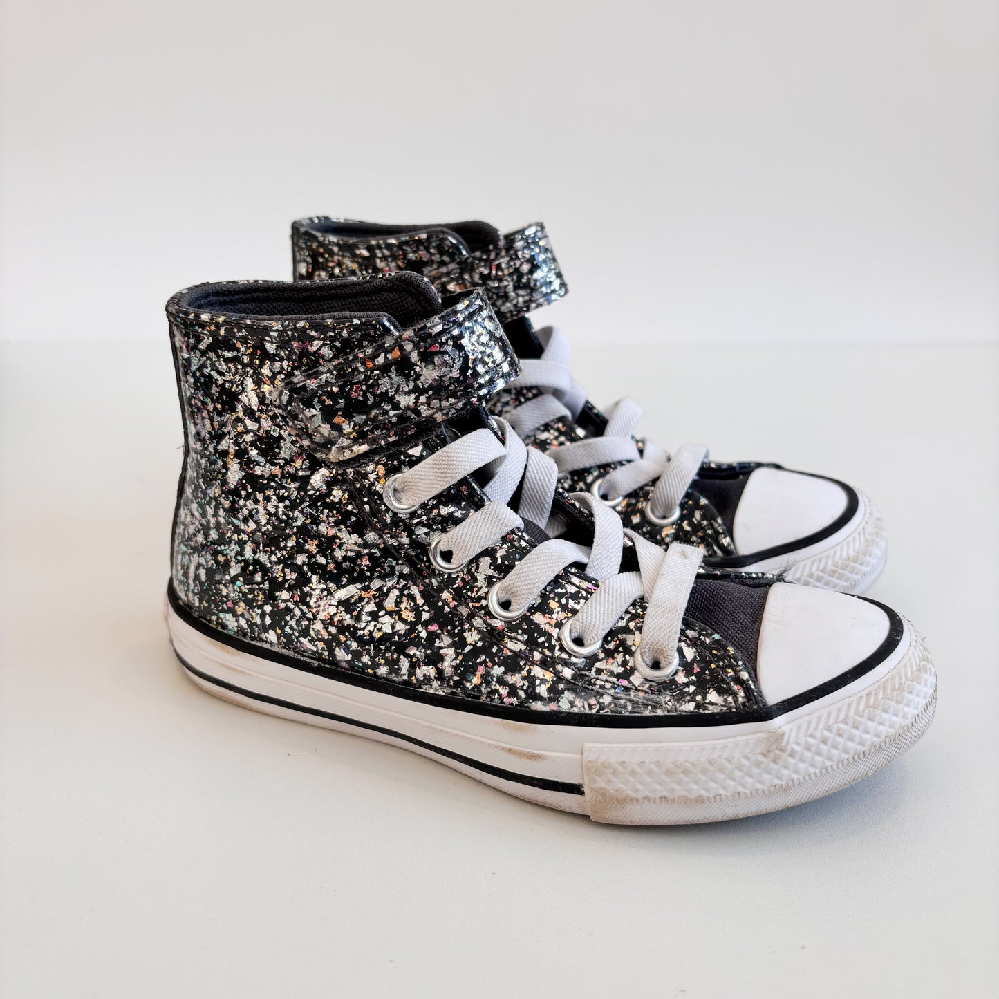Glittery Black  Sneakers (11C)