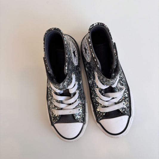 Glittery Black  Sneakers (11C)