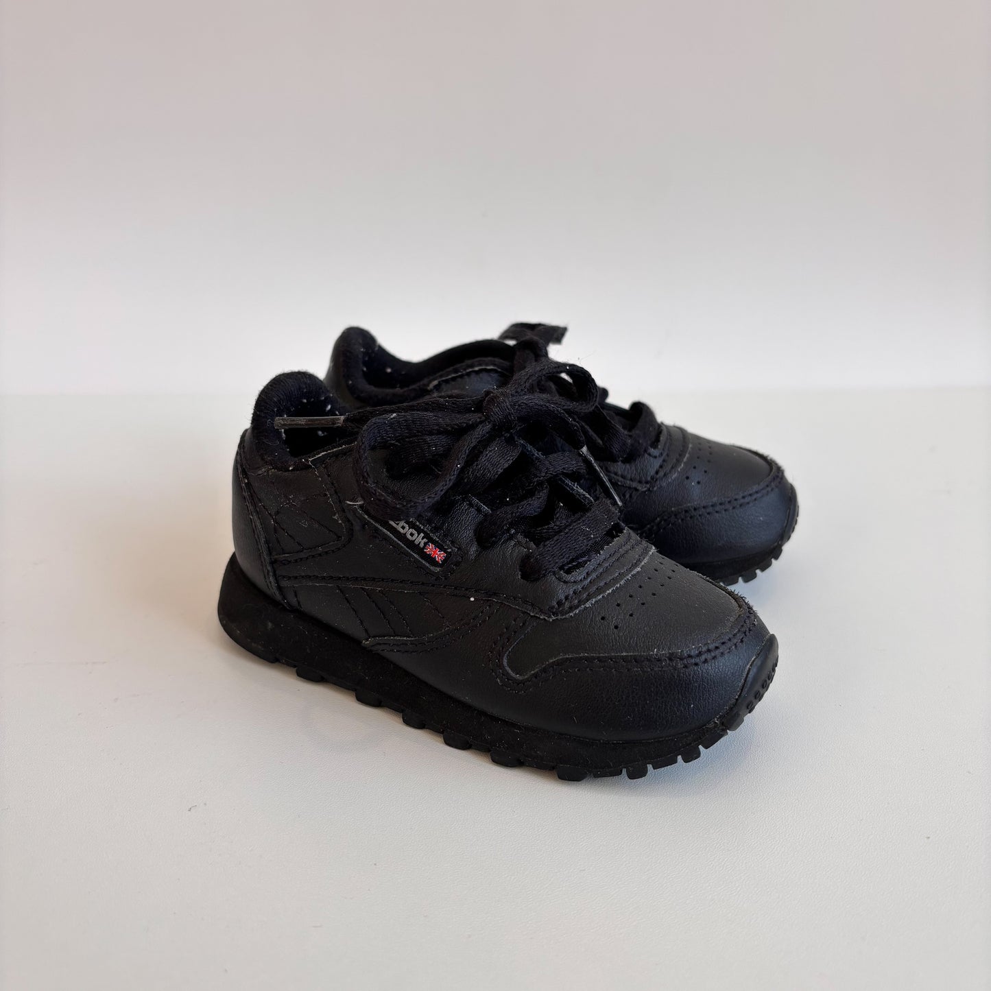 Black Lace-Up Sneakers (6C)