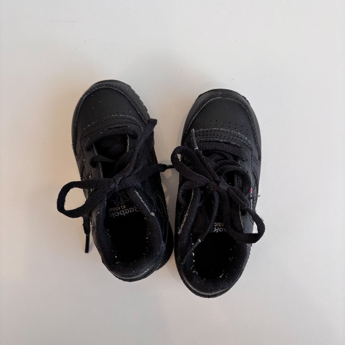 Black Lace-Up Sneakers (6C)