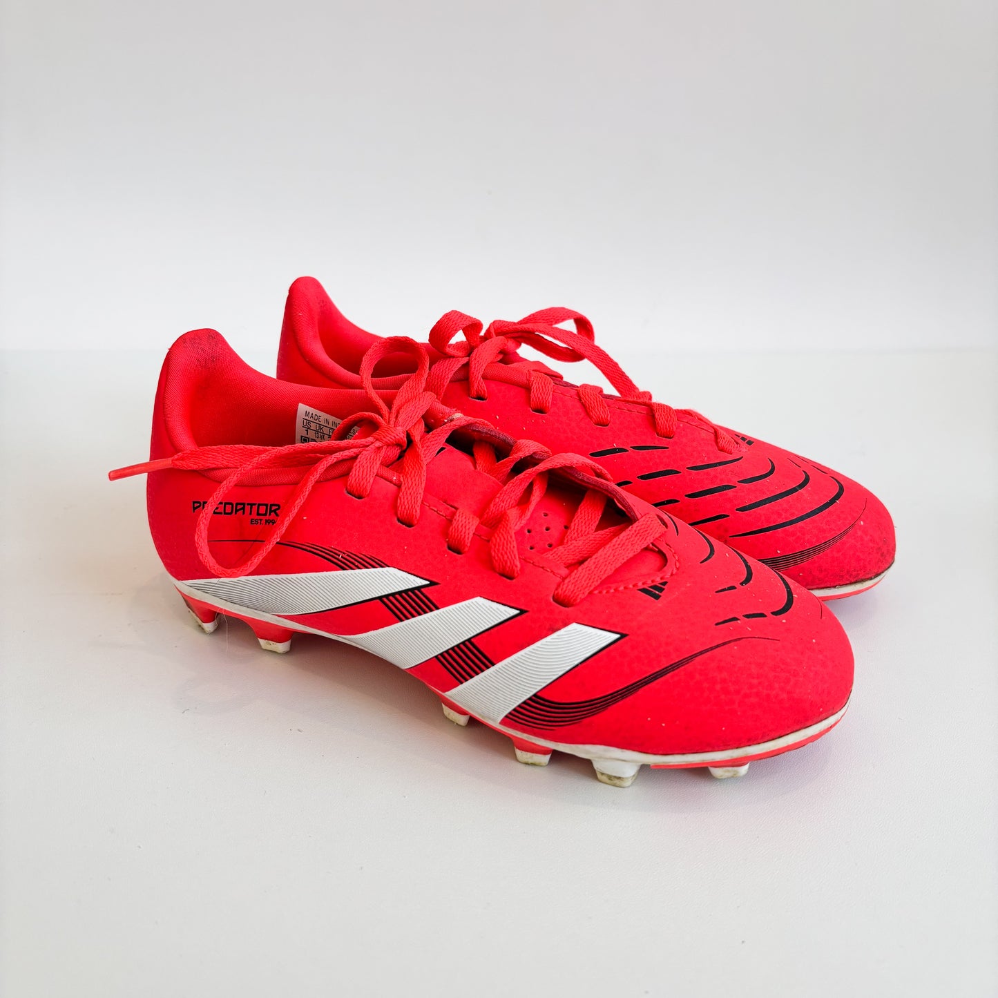 Neon Coral Soccer Cleats (1 Youth)